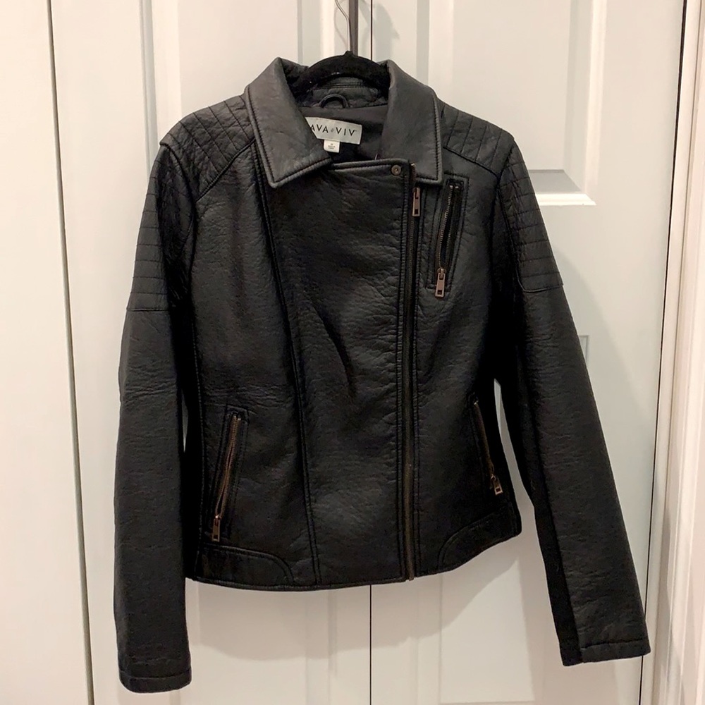 Ava & Viv by Target faux leather moto jacket 1X
